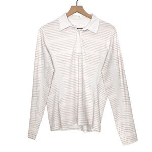NIKE Golf Long Sleeve Stripe Top M